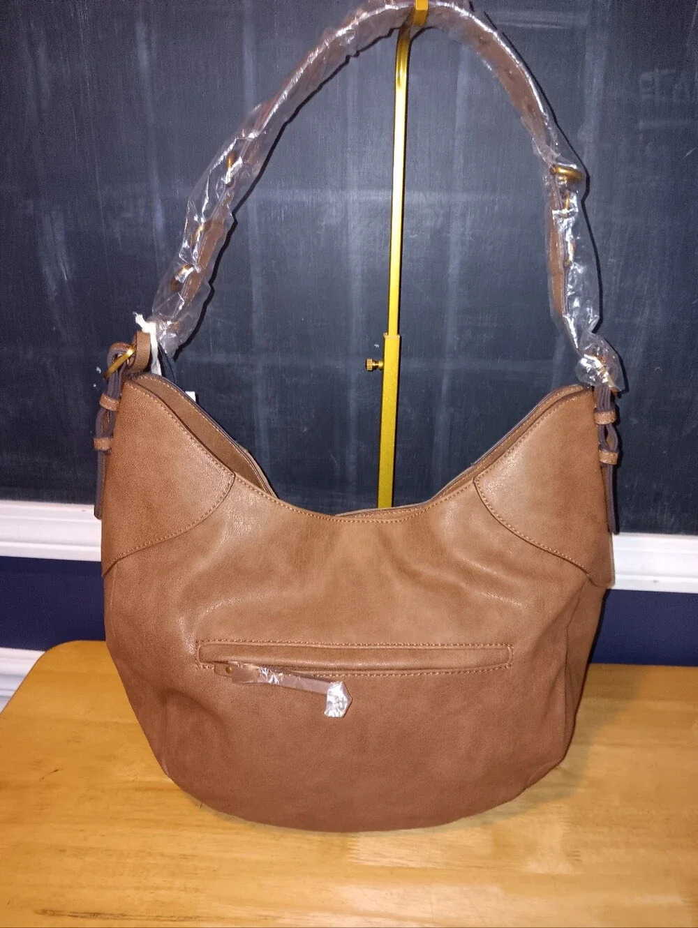 Jessica Simpson Brown Suede & Leather Hobo Bag